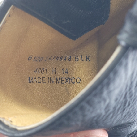 Frye Leather Pull-On Ankle Boots Size 6.5 B Style 3476948 BLACK - Picture 7 of 7